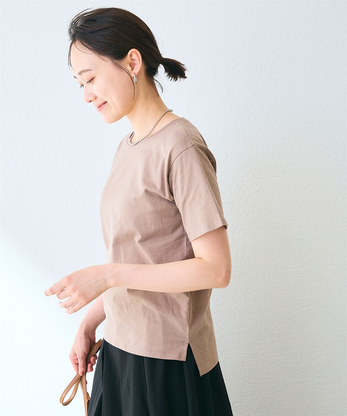 CROSS FUNCTION 《汗染み防止》裾スリットベーシックTシャツ_sub_22