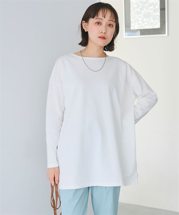 CROSS FUNCTION 《よれにくい》オーバーサイズコットンロングスリーブTシャツ_subthumb_3