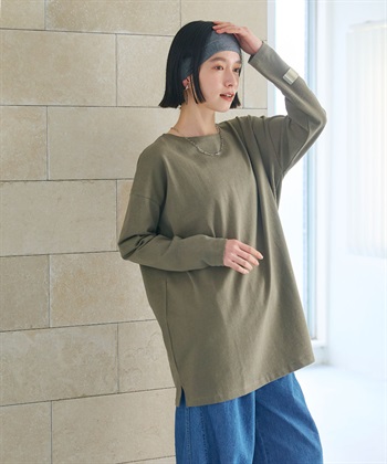 CROSS FUNCTION 《よれにくい》オーバーサイズコットンロングスリーブTシャツ_subthumb_4