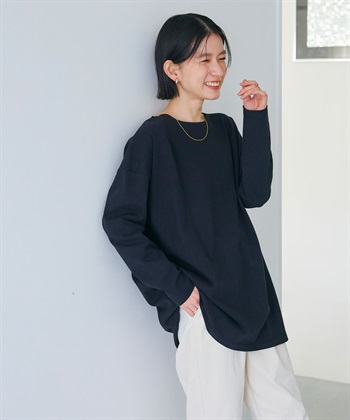 CROSS FUNCTION 《よれにくい》オーバーサイズコットンロングスリーブTシャツ_subthumb_16