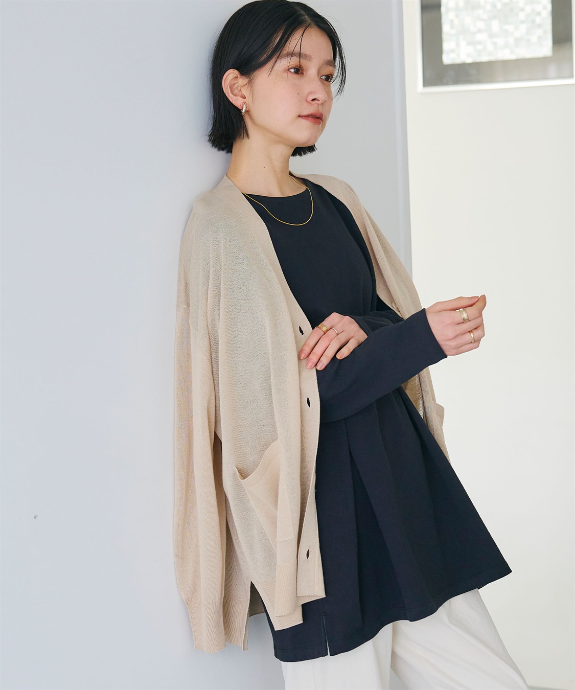 CROSS FUNCTION 《よれにくい》オーバーサイズコットンロングスリーブTシャツ_sub_19