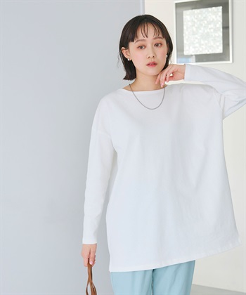 CROSS FUNCTION 《よれにくい》オーバーサイズコットンロングスリーブTシャツ_subthumb_22