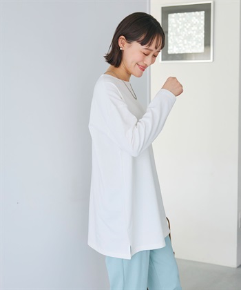 CROSS FUNCTION 《よれにくい》オーバーサイズコットンロングスリーブTシャツ_subthumb_24