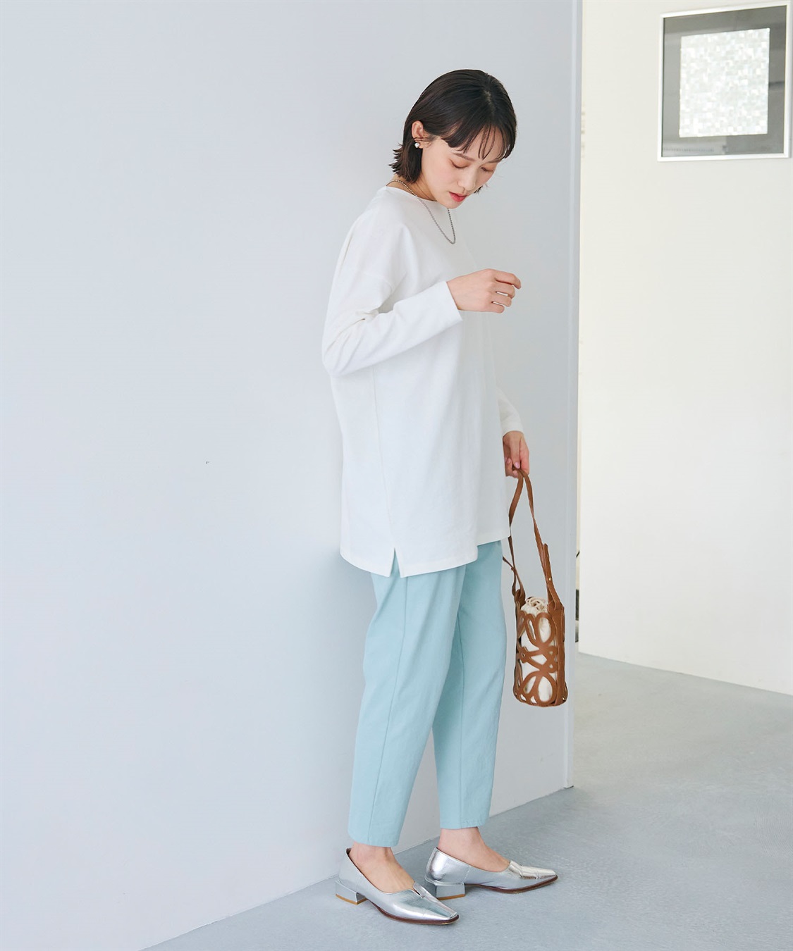 CROSS FUNCTION 《よれにくい》オーバーサイズコットンロングスリーブTシャツ_sub_26