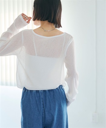 CROSS FUNCTION 《接触冷感》エブ楽 シアーリブロングTシャツ_subthumb_11