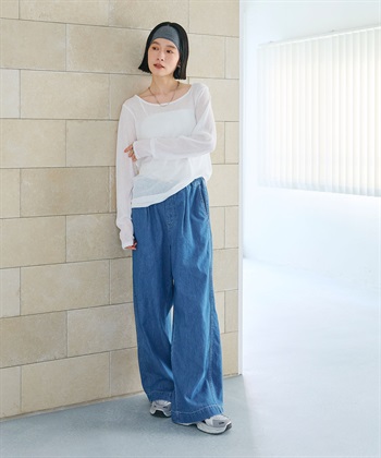 CROSS FUNCTION 《接触冷感》エブ楽 シアーリブロングTシャツ_subthumb_14