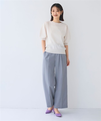 CROSS FUNCTION 《UV/洗える》サマナチュラ パフスリーブ半袖ニット_subthumb_14
