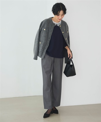 CROSS FUNCTION 《抗菌防臭》サマ美え 金釦ニットジャケット_subthumb_18