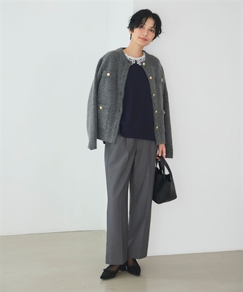 CROSS FUNCTION 《抗菌防臭》サマ美え 金釦ニットジャケット_subthumb_20