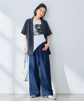 CROSS FUNCTION 《撥水》FRESH DENIM デニムワイドバギーパンツ_subthumb_19