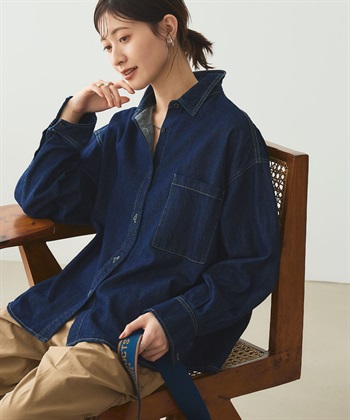 CROSS FUNCTION 《撥水》FRESH DENIM デニムシャツ_subthumb_1