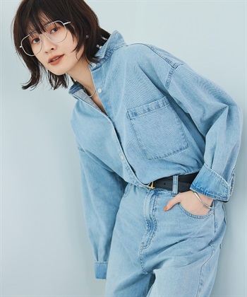CROSS FUNCTION 《撥水》FRESH DENIM デニムシャツ_subthumb_8