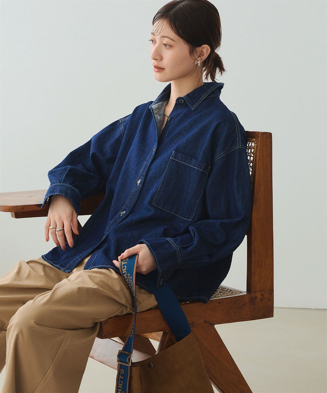 CROSS FUNCTION 《撥水》FRESH DENIM デニムシャツ_sub_18
