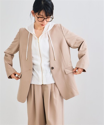 CROSS FUNCTION 《シワになりにくい》サマ美え リラックスノーカラージャケット_subthumb_15