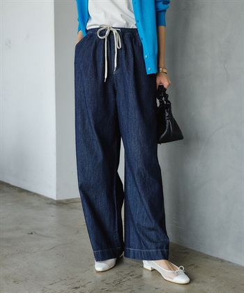 CROSS FUNCTION 《撥水》FRESH DENIM ドロストデニムワイドパンツ_subthumb_14