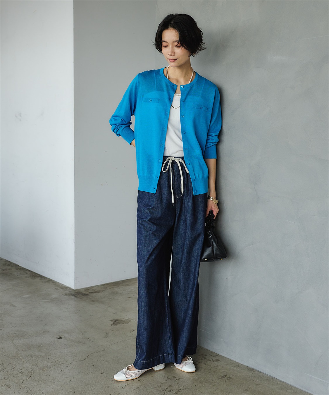 CROSS FUNCTION 《撥水》FRESH DENIM ドロストデニムワイドパンツ_sub_17