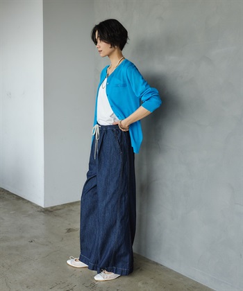 CROSS FUNCTION 《撥水》FRESH DENIM ドロストデニムワイドパンツ_subthumb_20