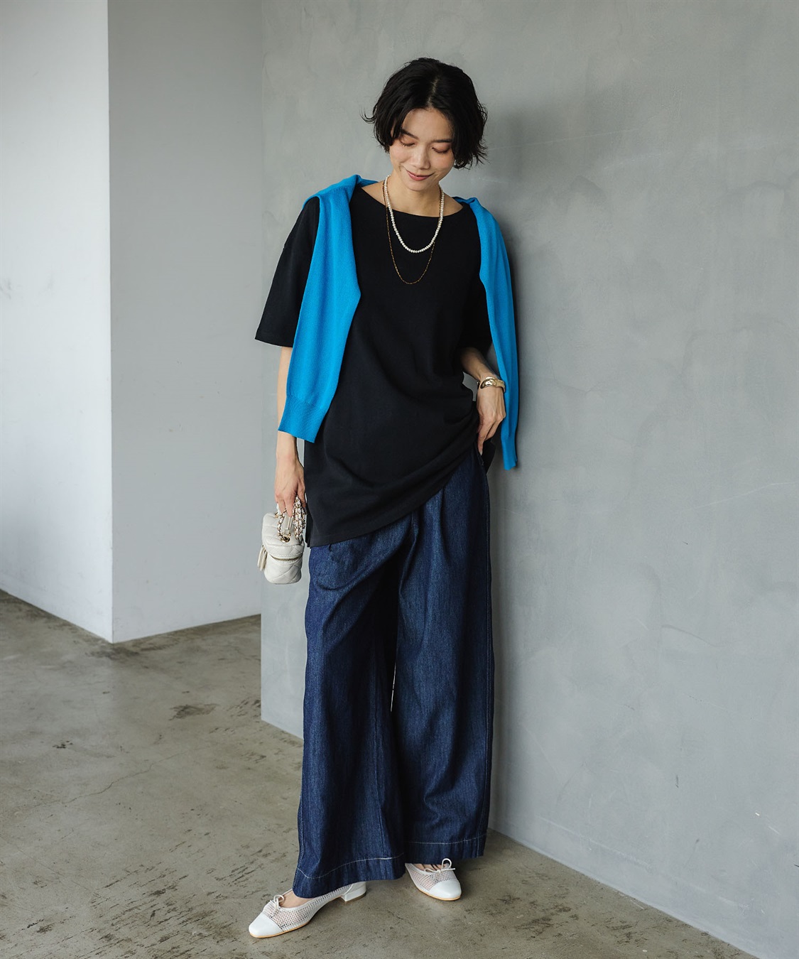 CROSS FUNCTION 《撥水》FRESH DENIM ドロストデニムワイドパンツ_sub_22