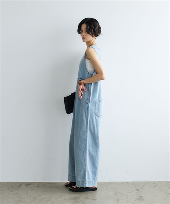CROSS FUNCTION 《撥水》FRESH DENIM デニムルーズオールインワン_subthumb_4