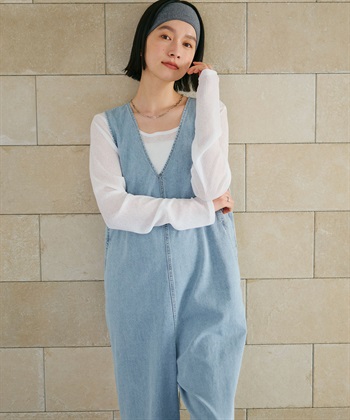 CROSS FUNCTION 《撥水》FRESH DENIM デニムルーズオールインワン_subthumb_12