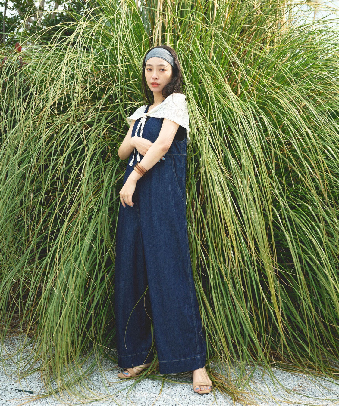 CROSS FUNCTION 《撥水》FRESH DENIM デニムルーズオールインワン_sub_13