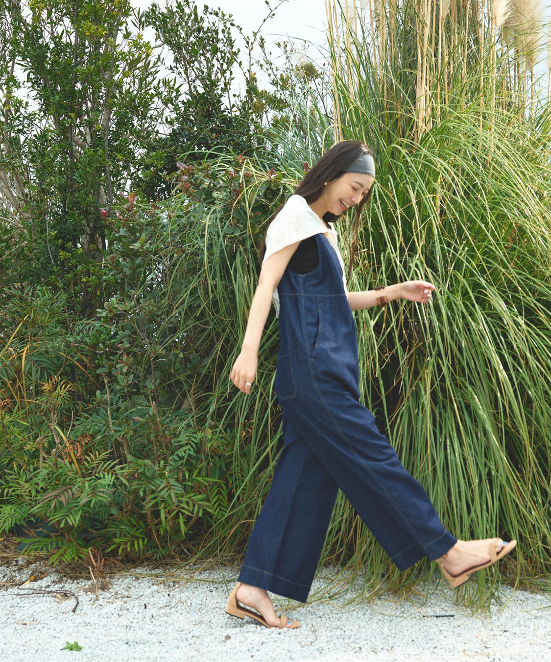 CROSS FUNCTION 《撥水》FRESH DENIM デニムルーズオールインワン_sub_14
