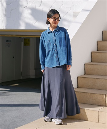 CROSS FUNCTION 《撥水》FRESH DENIM ポケットデザインデニムシャツ_subthumb_13