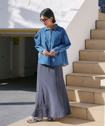 CROSS FUNCTION 《撥水》FRESH DENIM ポケットデザインデニムシャツ_subthumb_14