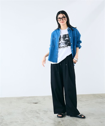 CROSS FUNCTION 《撥水》FRESH DENIM ポケットデザインデニムシャツ_subthumb_21