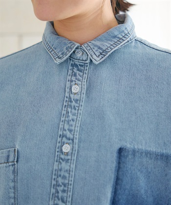 CROSS FUNCTION 《撥水》FRESH DENIM ポケットデザインデニムシャツ_subthumb_24