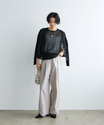 CROSS FUNCTION 《防汚》エブ楽 タックストレートイージーパンツ_subthumb_16