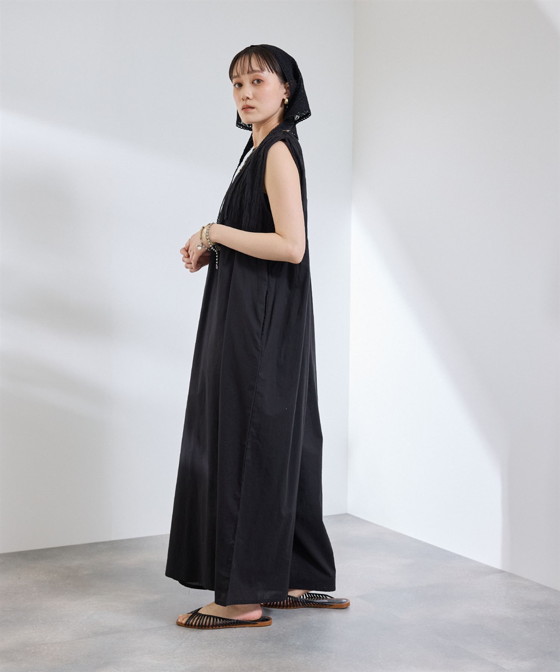 CROSS FUNCTION 《通気性》サマ美え ギャザーワイドオールインワン_sub_14