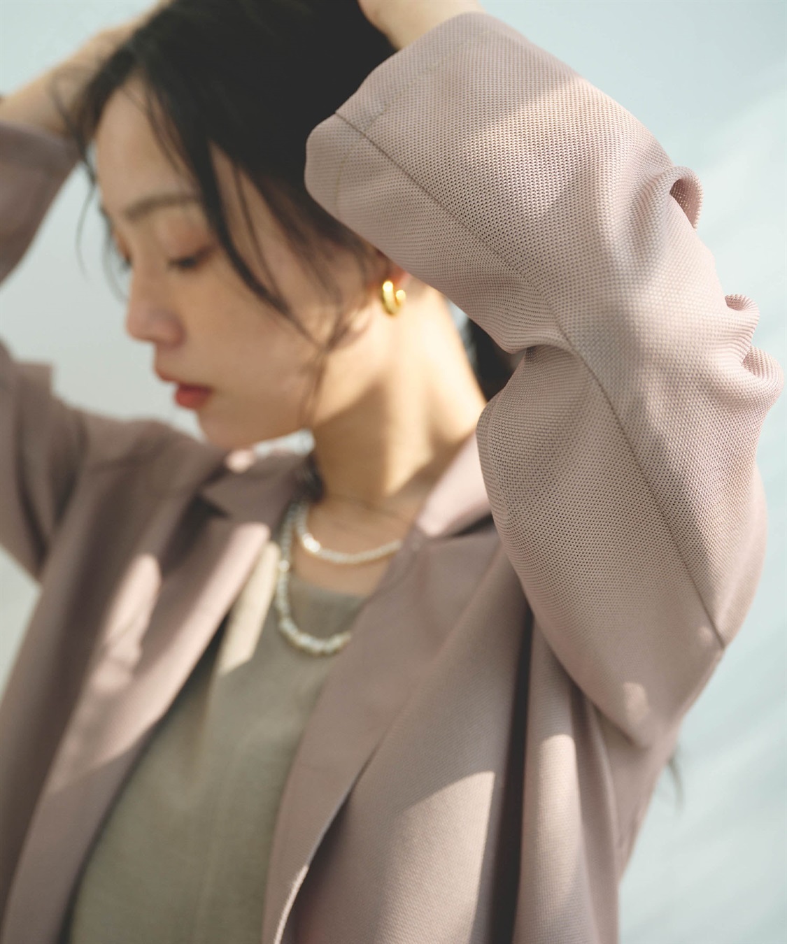 CROSS FUNCTION 《洗える》サマ美え 金釦メッシュテーラードダブルジャケット_sub_15