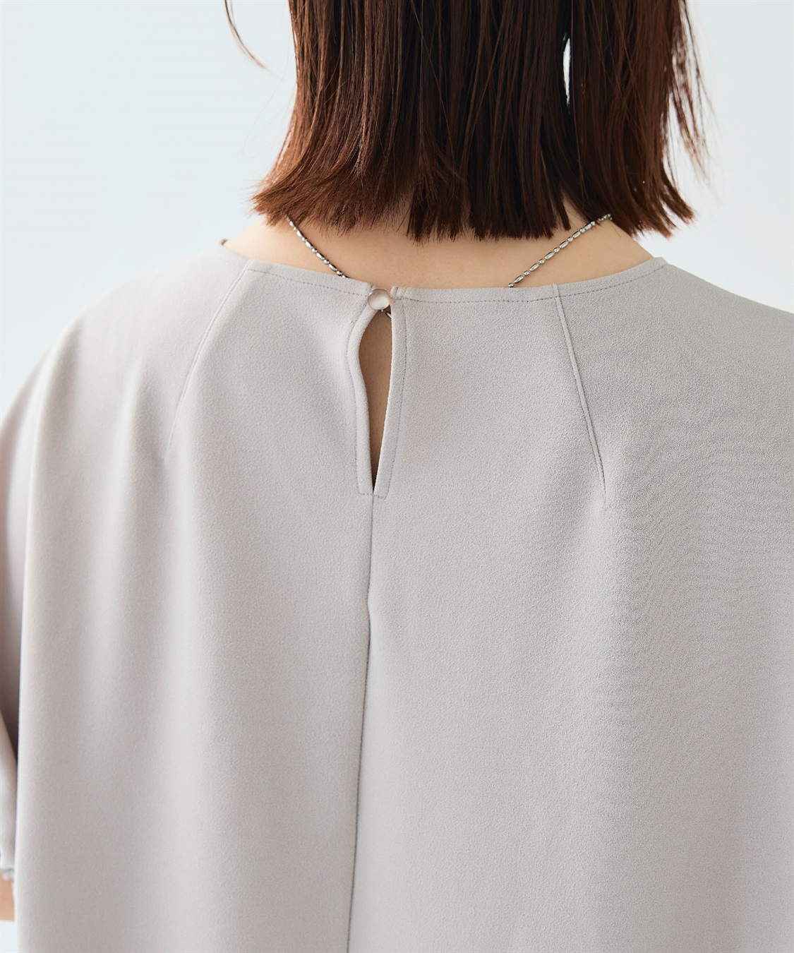 CROSS FUNCTION 《シワになりにくい》【セットアップ】サマ美え カットジョーゼットフレア袖ブラウス_sub_8