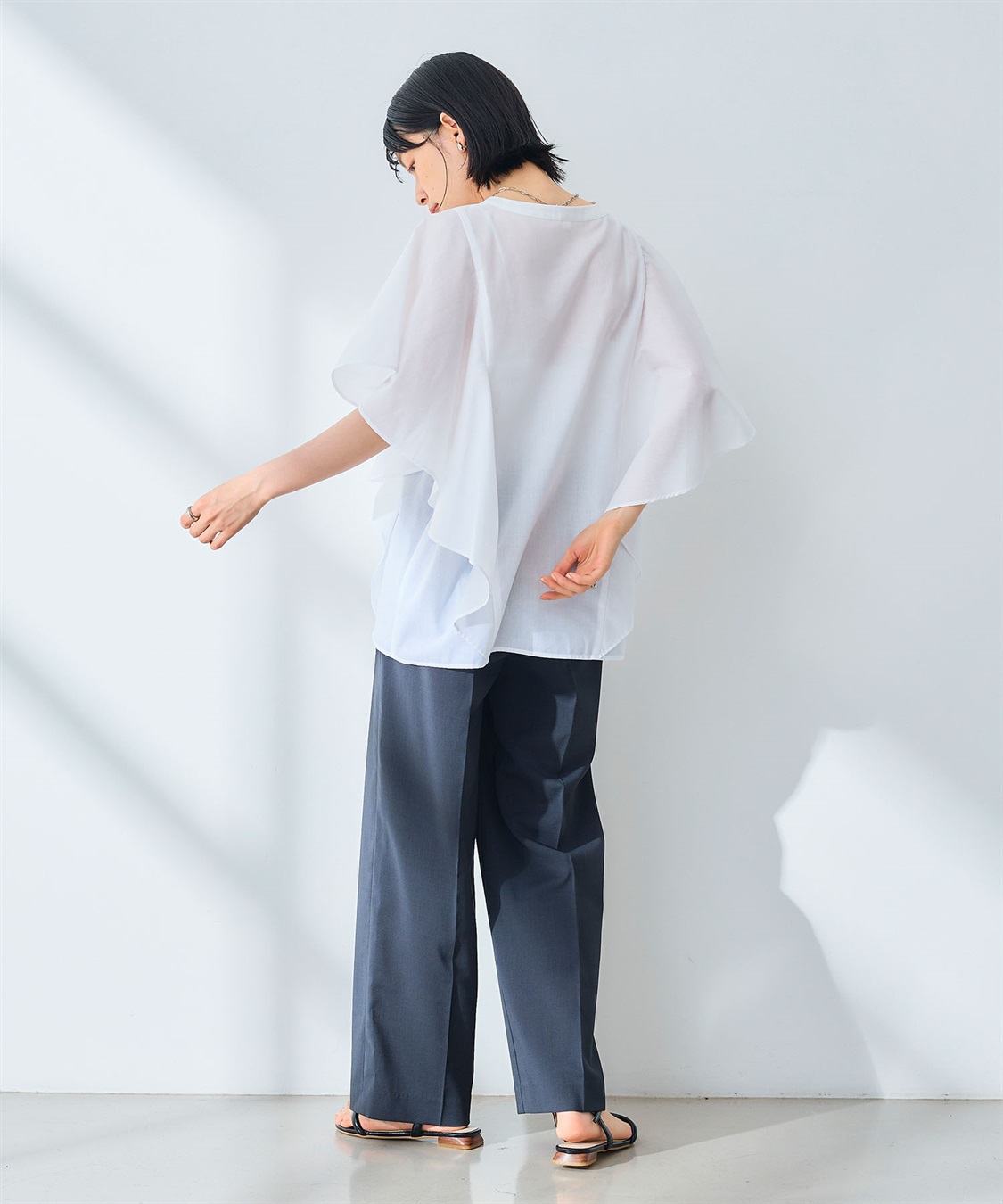 CROSS FUNCTION 《UV/通気性》サマ美え センタープレスストレートワイドパンツ_sub_19