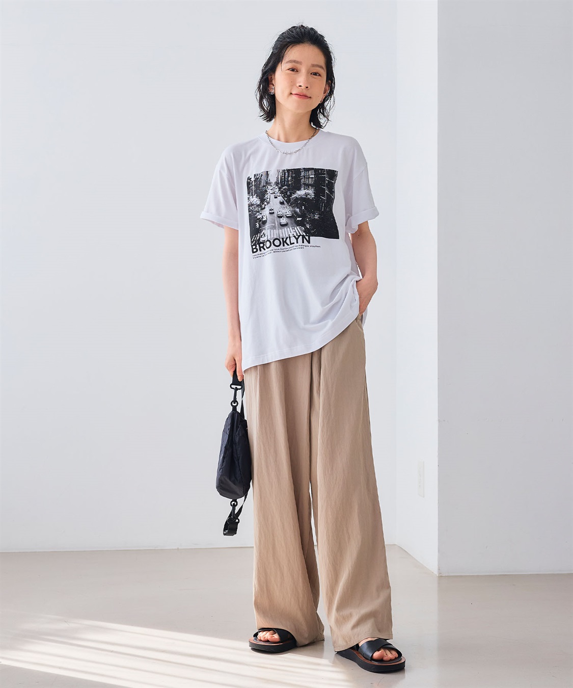 CROSS FUNCTION エブ楽 BROOKLYNフォトプリントTシャツ_sub_7