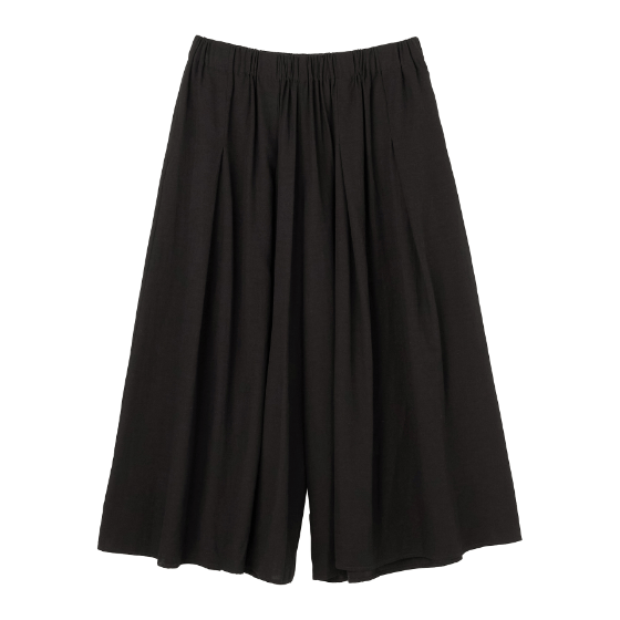 anyfee 丈が選べるスラブスカーチョ BLK
