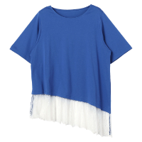 anyfee Asymmetric Lace Hem Tee アンカーリンク画像