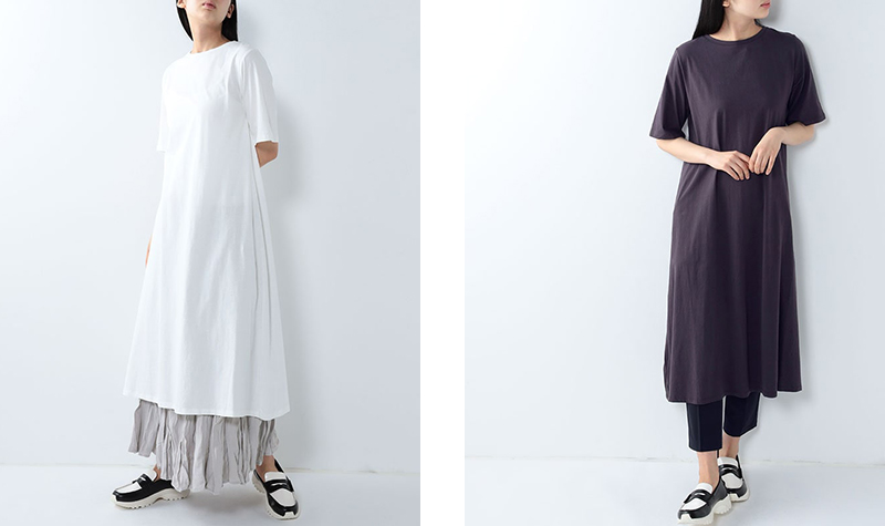 ロングTシャツドレス