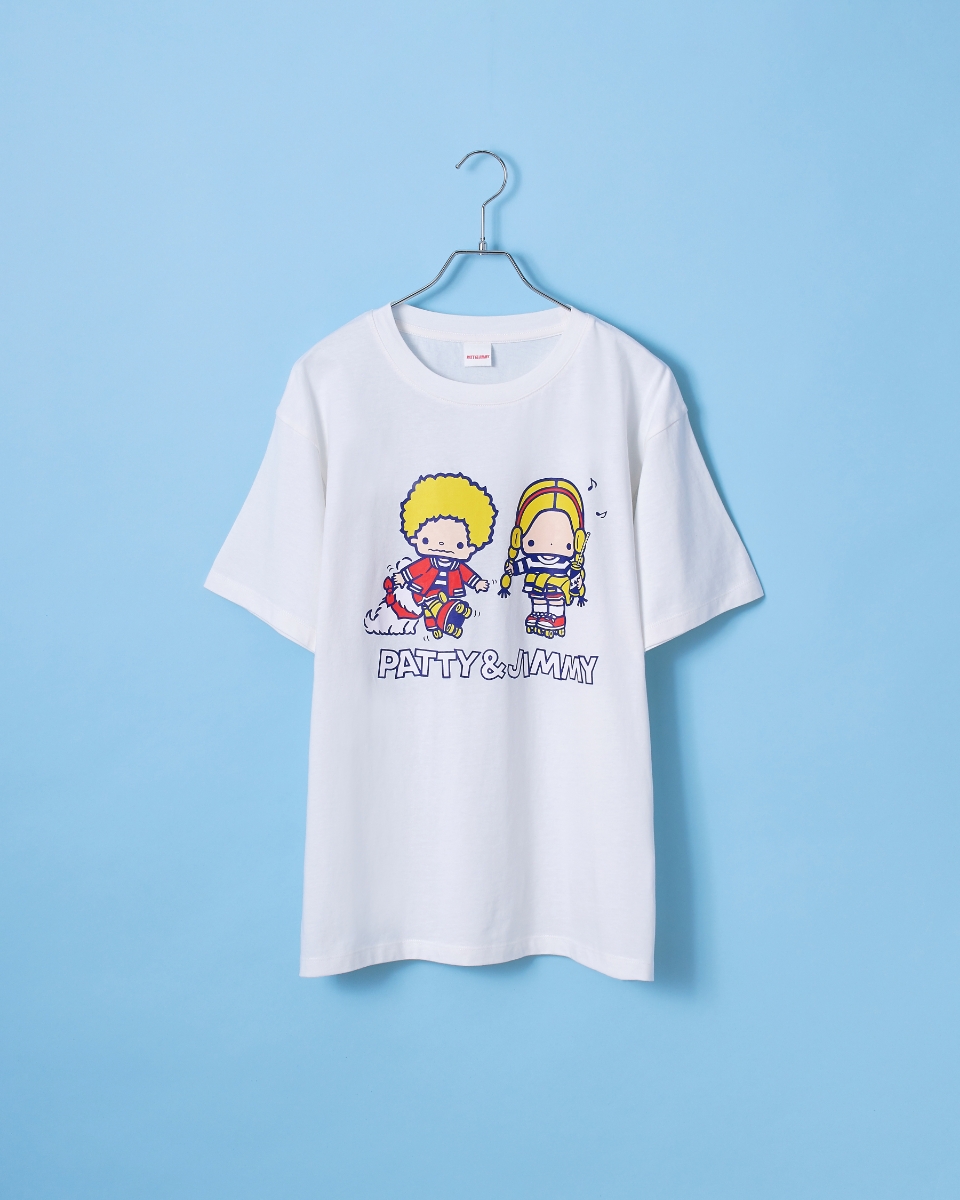 【sanrio characters】パティ＆ジミープリント半袖Tシャツ《サンリオキャラクターズ》の画像