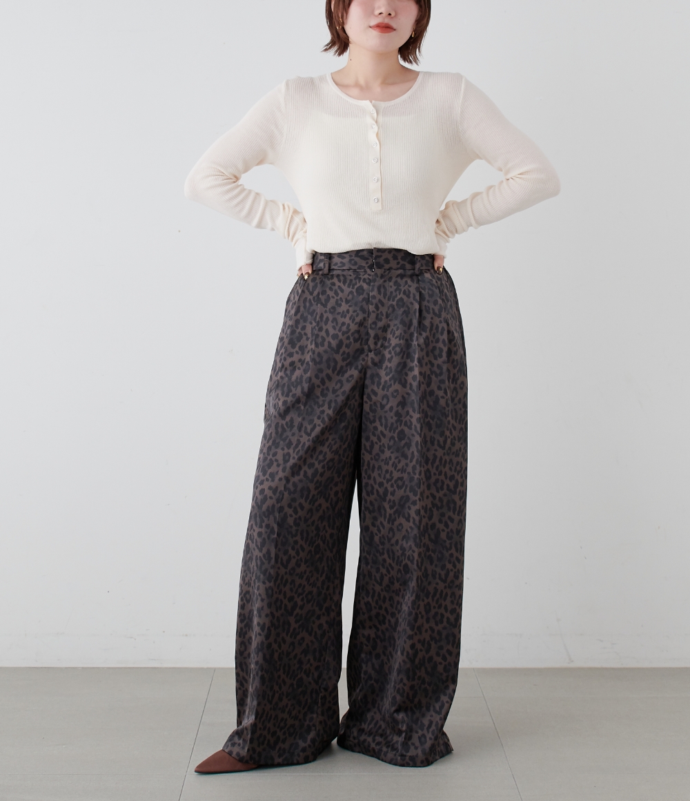 Satin Wide-Leg Slacks PERSONAL STYLE