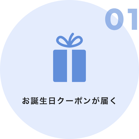 01 お誕生日クーポンが届く