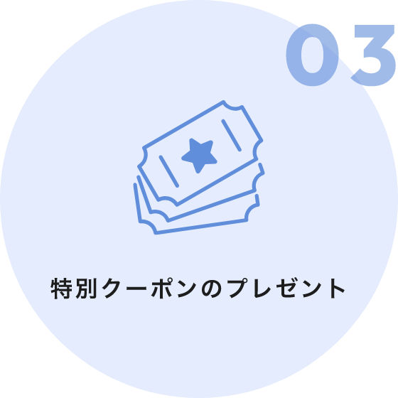 03 特別クーポンのプレゼント