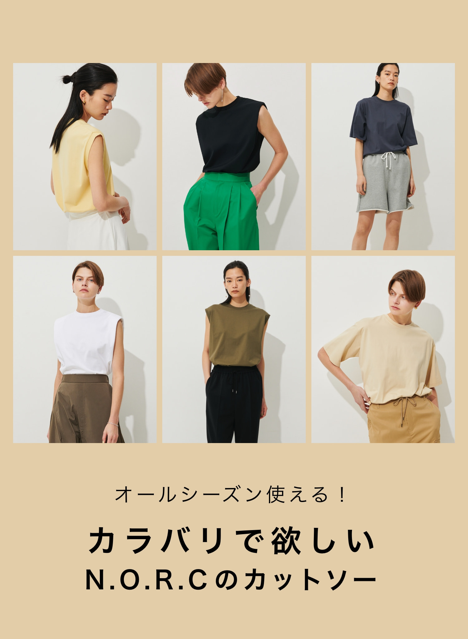 オールシーズン使える！カラバリで欲しいN.O.R.Cのカットソー
