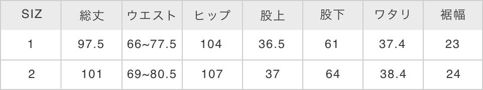 サイズガイドの説明画像