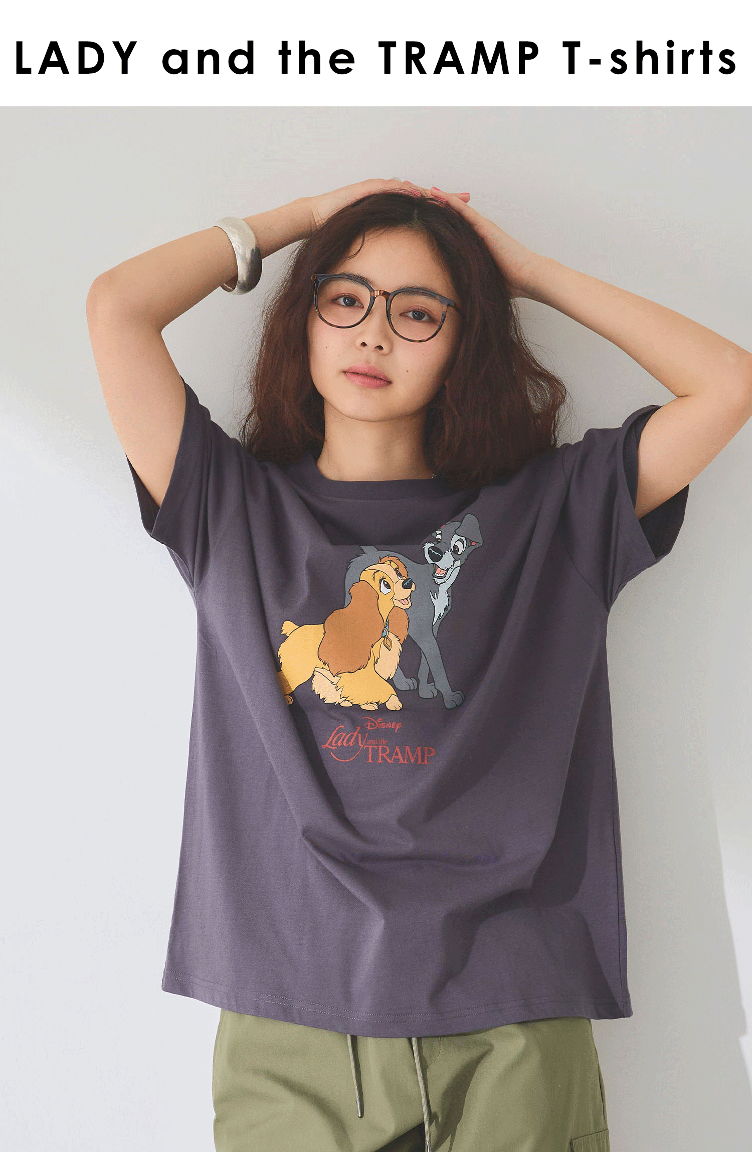 わんわん物語レディ＆トランプ半袖プリントTシャツ<br>¥3,960(tax in)