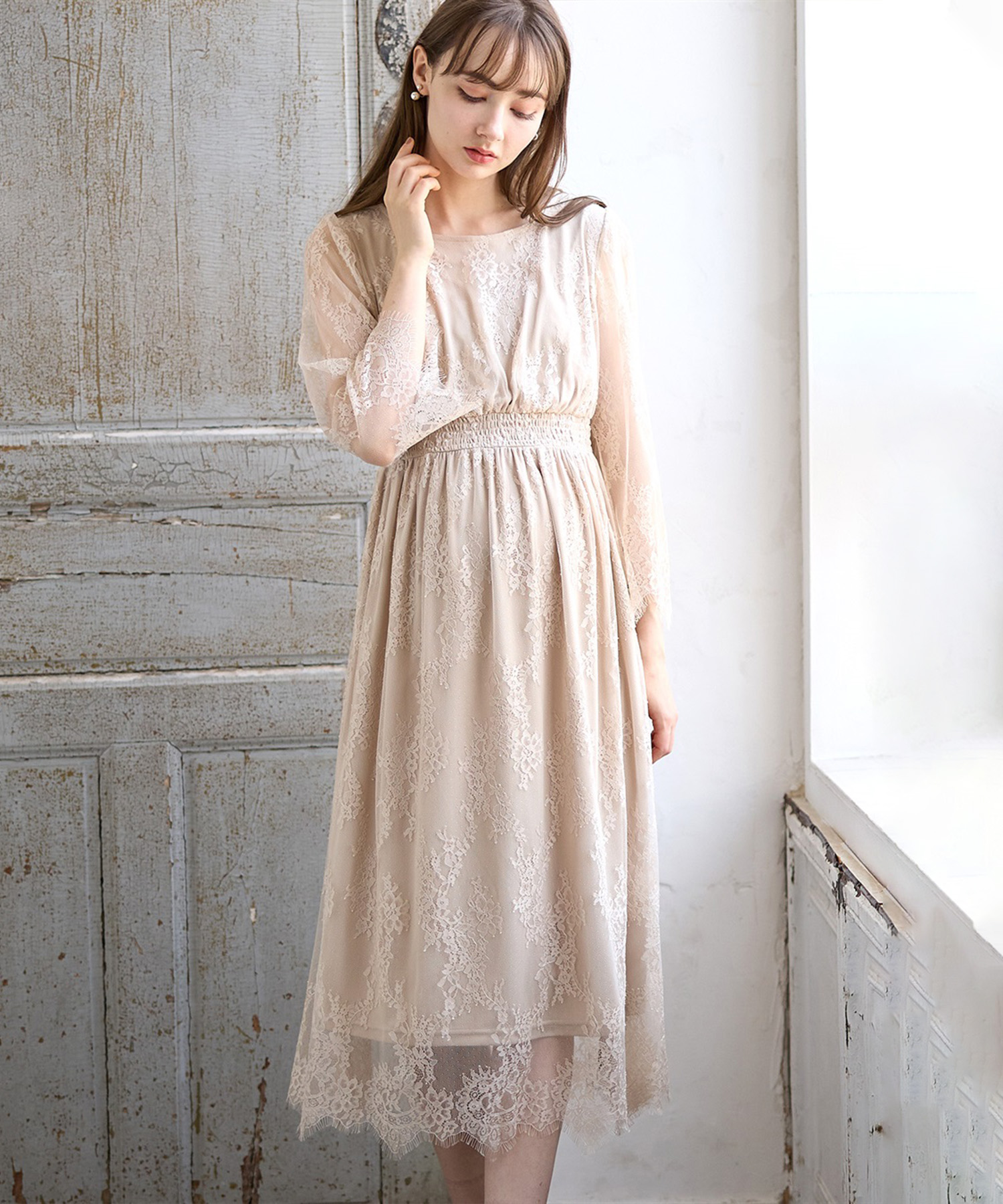 リバーレース フォーマルワンピース　 ¥6,590 （税込）