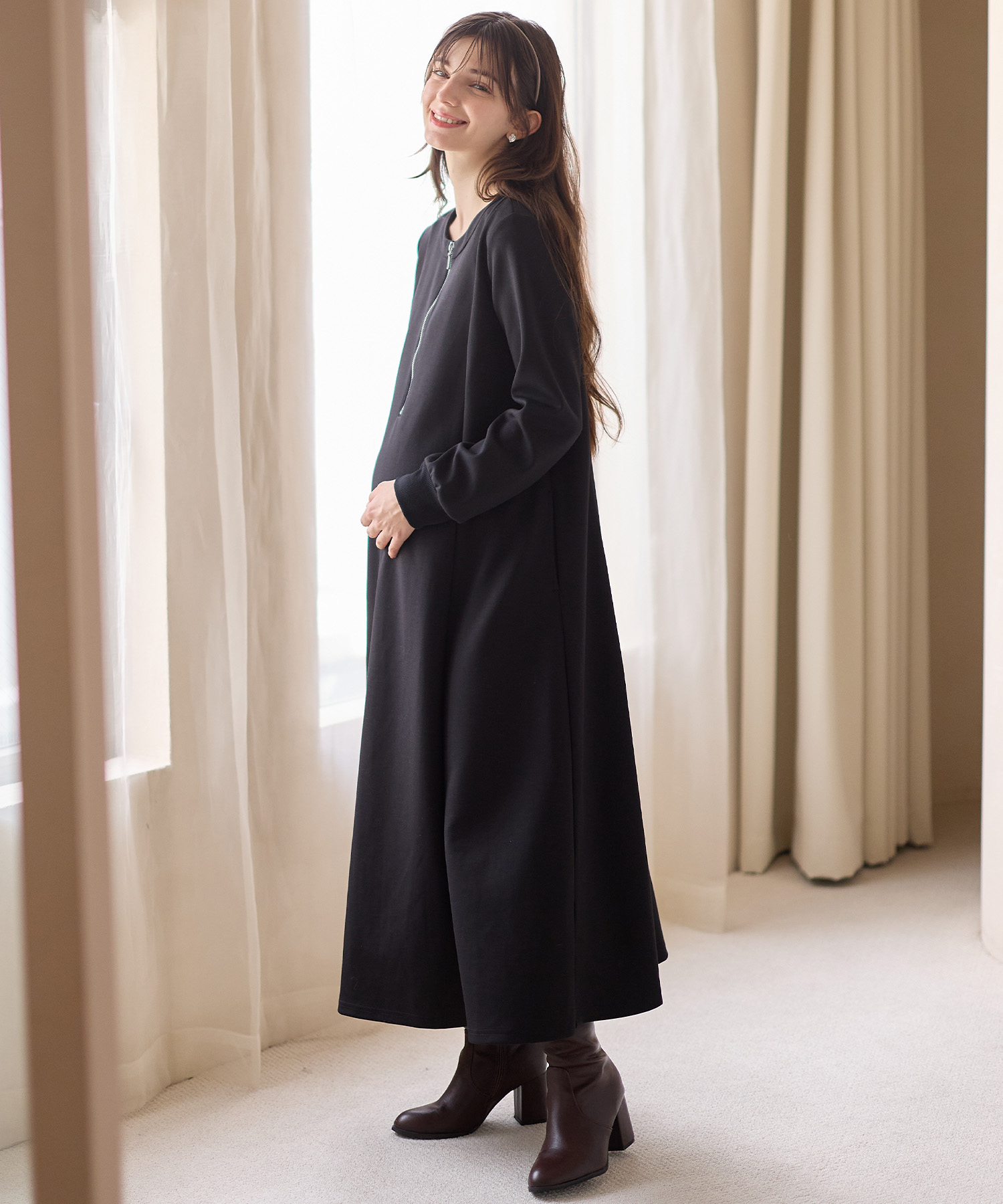 ダンボールフレアワンピース ¥4,390 （税込）